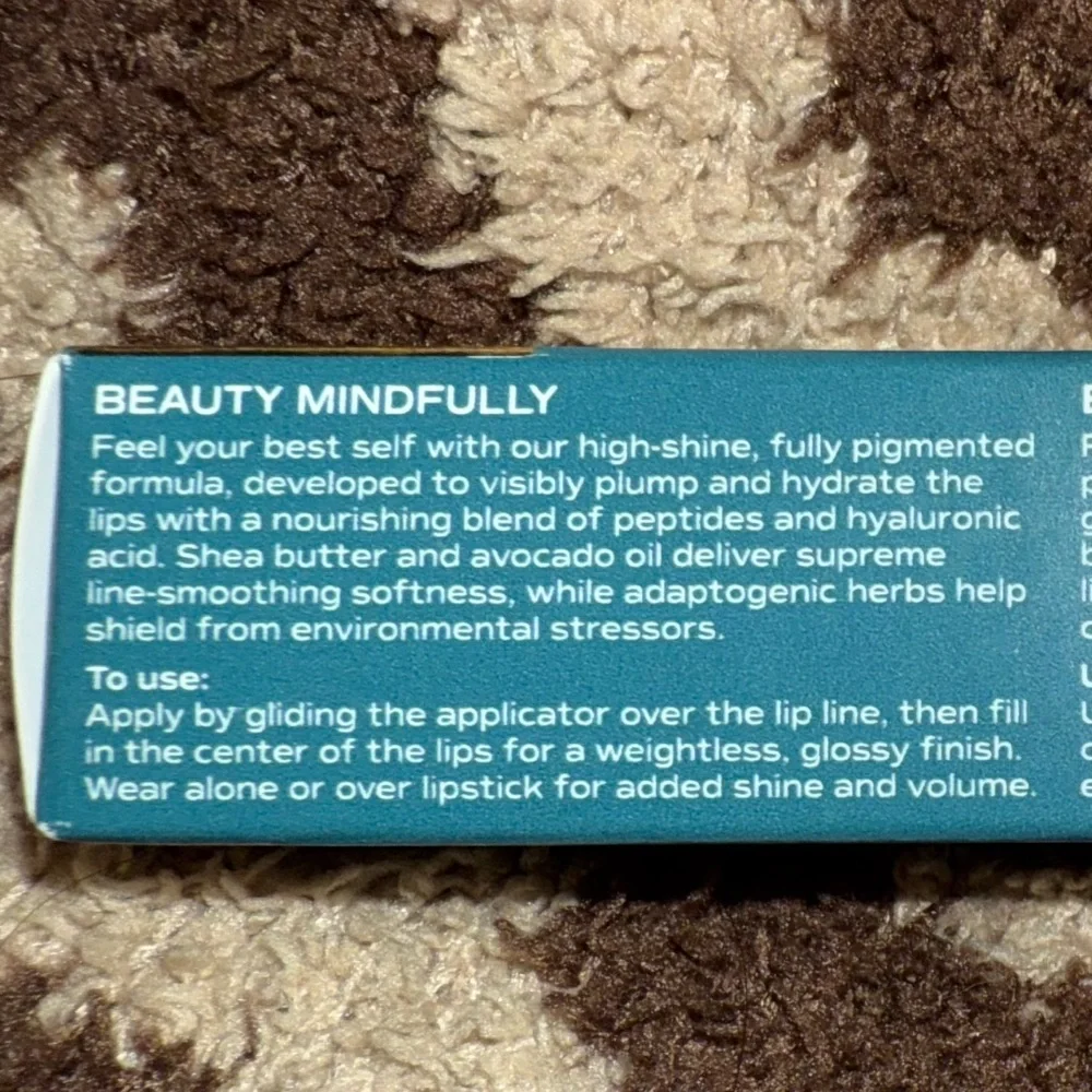 NIB Sonela Your Best Self Peptide Plumping Lip Gloss - Brick - Bold Moves